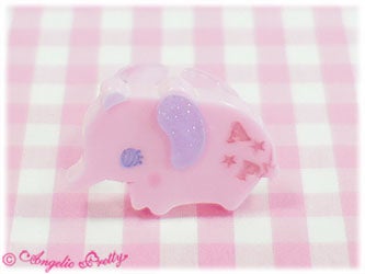 angelic pretty fantasy elephant ring - pink - 2011