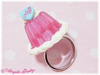 angelic pretty jewelry whip jelly ring - pink - 2010