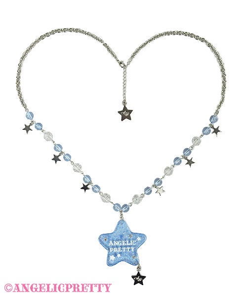 angelic pretty galaxy twinkle necklace - sax - 2021