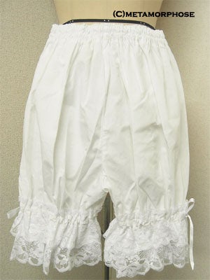 metamorphose drawers (short/raschel lace) - white - 2010