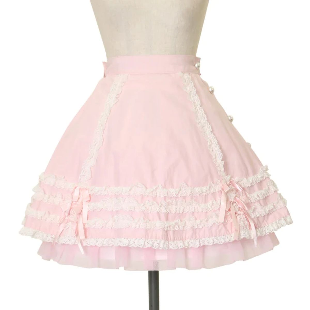 metamorphose bustle skirt with petticoat - pink - 2007