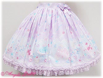 angelic pretty jewelry jelly skirt - lavender - 2010