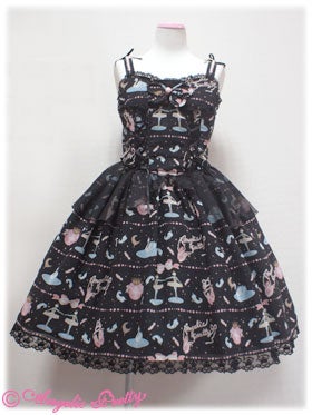 angelic pretty etoile twins dress jsk - black - 2013