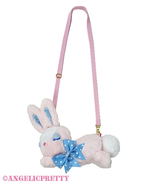 angelic pretty good night bunny plush pouch - pink - 2021