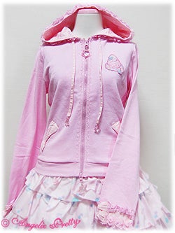 angelic pretty jewelry jelly parka - pink - 2010