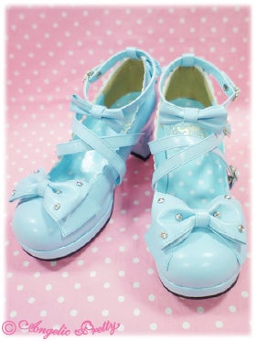 angelic pretty jewelry ribbon shoes - sax - 2012